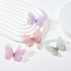 50Pcs 3D Organza Fabric Butterfly Appliques Gauze Handmade Chiffon Butterfly Embroidered Patches Double-layer