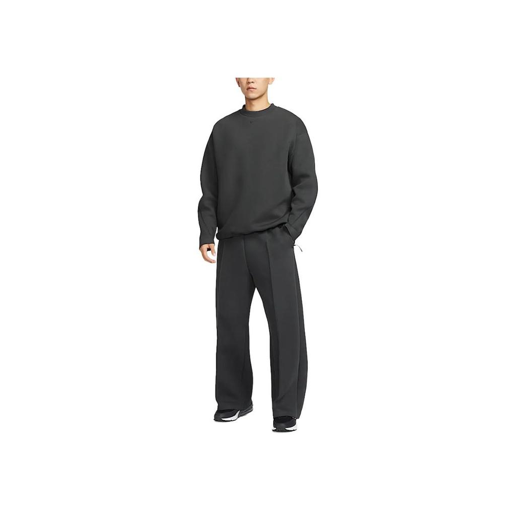 Nike Moda Tecnologica Comodi Versatili Pantaloni Sportivi Lavorati a Maglia a Gamba Larga Uomo pantaloni Nero Carbone HJ0696-060