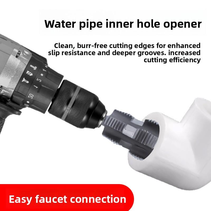 Water Pipe Threading Machine, Water Pipe Inner Hole Electric Drill Type Tapping Machine, 4/6 Thread Internal and External Tapping Machine