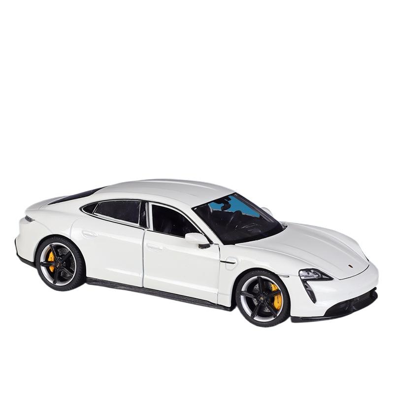 

Welly 1/24 Porsche Taycan Turbo S Alloy Sports Car Model Diecasts Metal New Energy Car Vehicles Model Collection Детские подарки белый