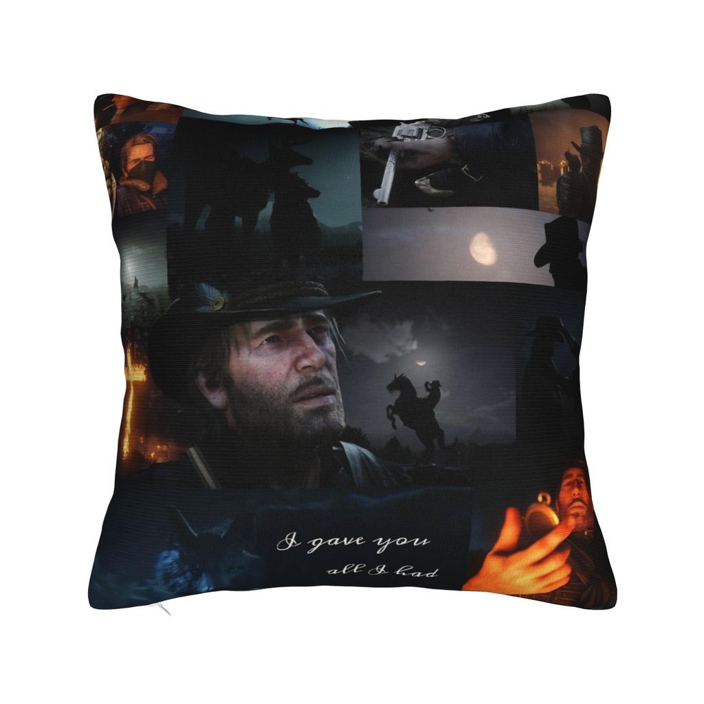 Decorative Pillow Cover Arthur Morgan Merch Home Pillow Case Cover Zippered MultiSize