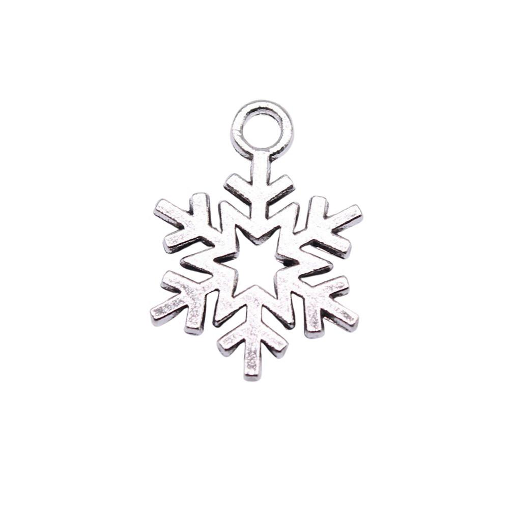 Snowmen Charms Snowflake Pendants For Winter Christmas Themed Jewelry