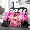 Messi Customize Your Name Blanket Cozy Customizable Blanket Ultra-Soft Great for Livingroom Chair Couch Picnics Ideal for All Seasons