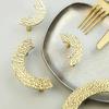 Luxury Brass Hammer Semi-circular Handle Knurled Kitchen Cabinet Door Handles Nordic Wardrobe Drawer Pulls Furniture Handles