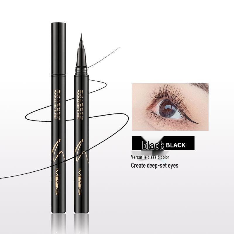 MYG Meiyan Tang Ultra-Fine Slim Eyeliner Pen - Quick-Dry, Water-Based, Easy-Remove, Waterproof, Sweatproof, Smudge-Proof.