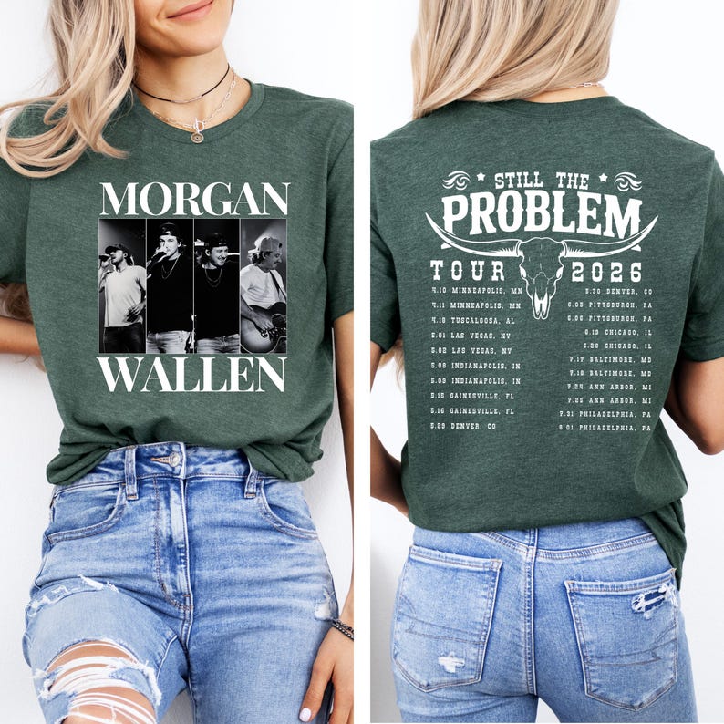 

Morgan Wallen Still The Problem Tour Shirt Comfort Country Music Tee Vintage Morgan Wallen Shirt Fan Gift Top 4XL