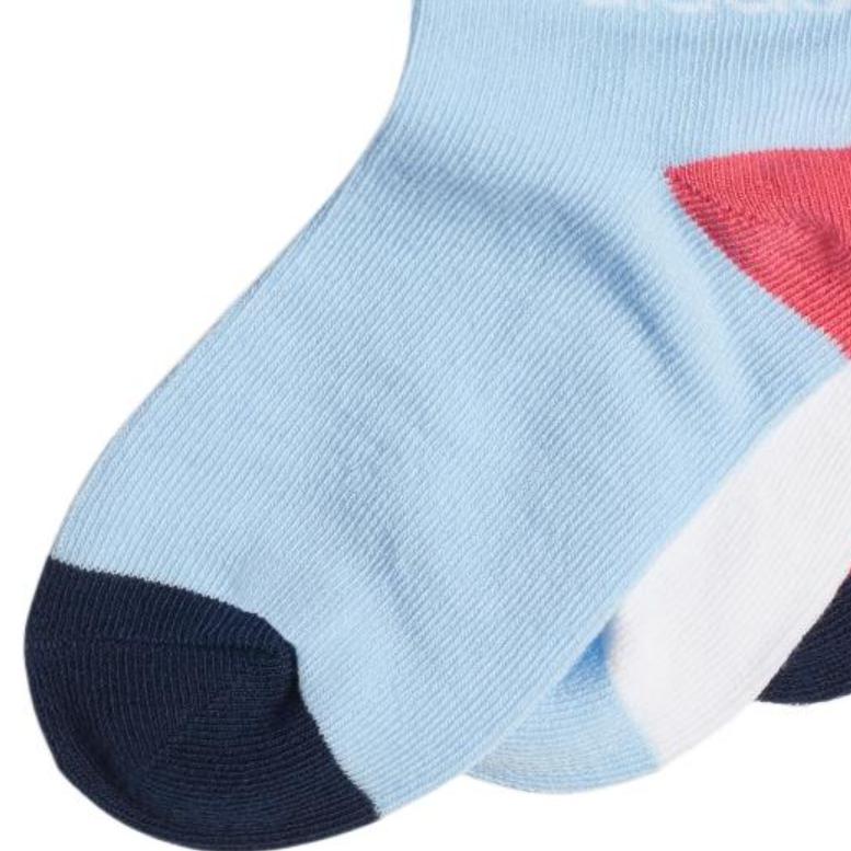 adidas Socks 3 Pack Natural Pink/white/brilliant Blue Kids' ED8618