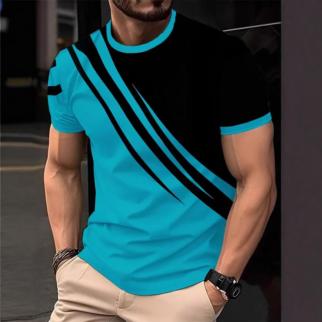 

2025 Смешные футболки с 3D-принтом Мужская мода Уличная одежда Оверсайз Футболка с коротким рукавом Футболки Топ Трендовая мужская одежда 6XL