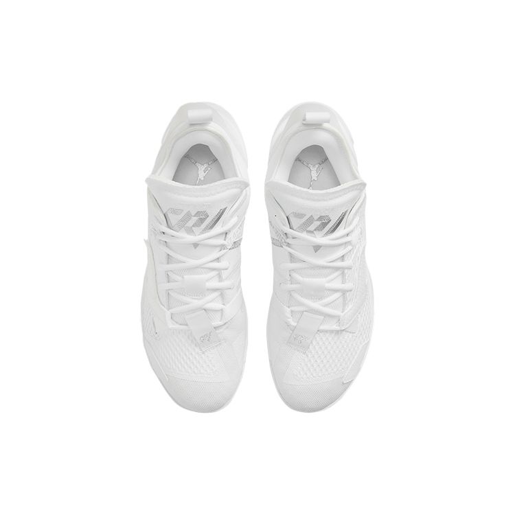 Air Jordan Why Not Zer0.4 Triple White Men Sneakers Metallic-Silver CQ4230-101