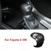 Carbon Fiber Inner Gear Shift Knob Cover Trim For Toyota C-HR CHR 2016-