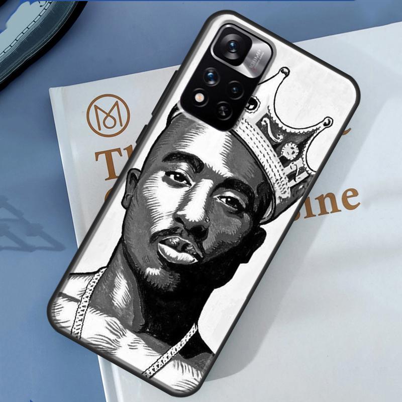 Rapper 2pac Sänger Tupac Hülle Für Xiaomi Redmi 14C 13C 10C 12C Redmi Note 13 14 Pro 12 11 9 10 9S 10S 11S 12S Abdeckung