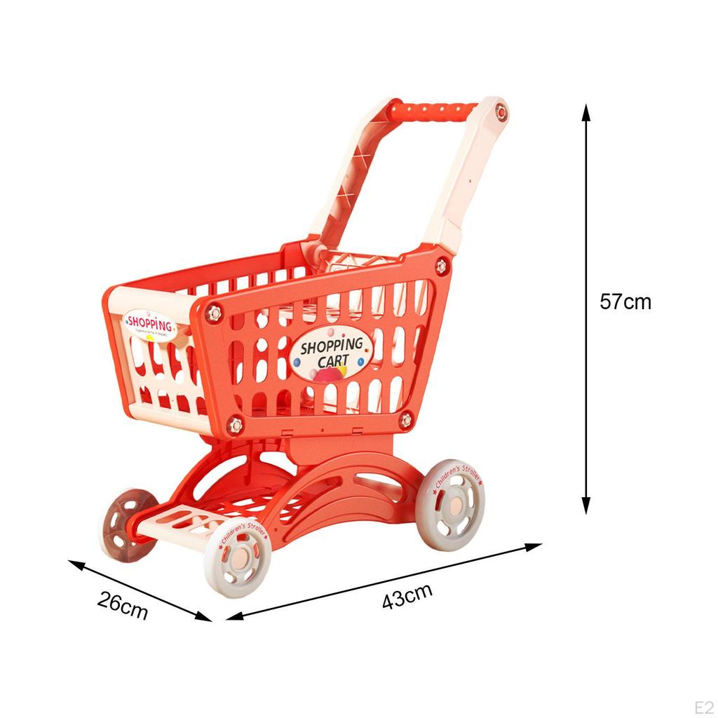 Children's Toy Shopping Cart with Interactive Features