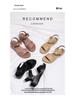 Summer High Heel Wedge Sandals: Fashionable, Comfortable One-Strap Roman Design