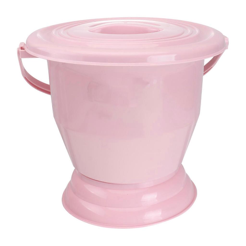 1pc Plastic Buckle Spittoon Household Bed Pan Night Urine Pot with Handle