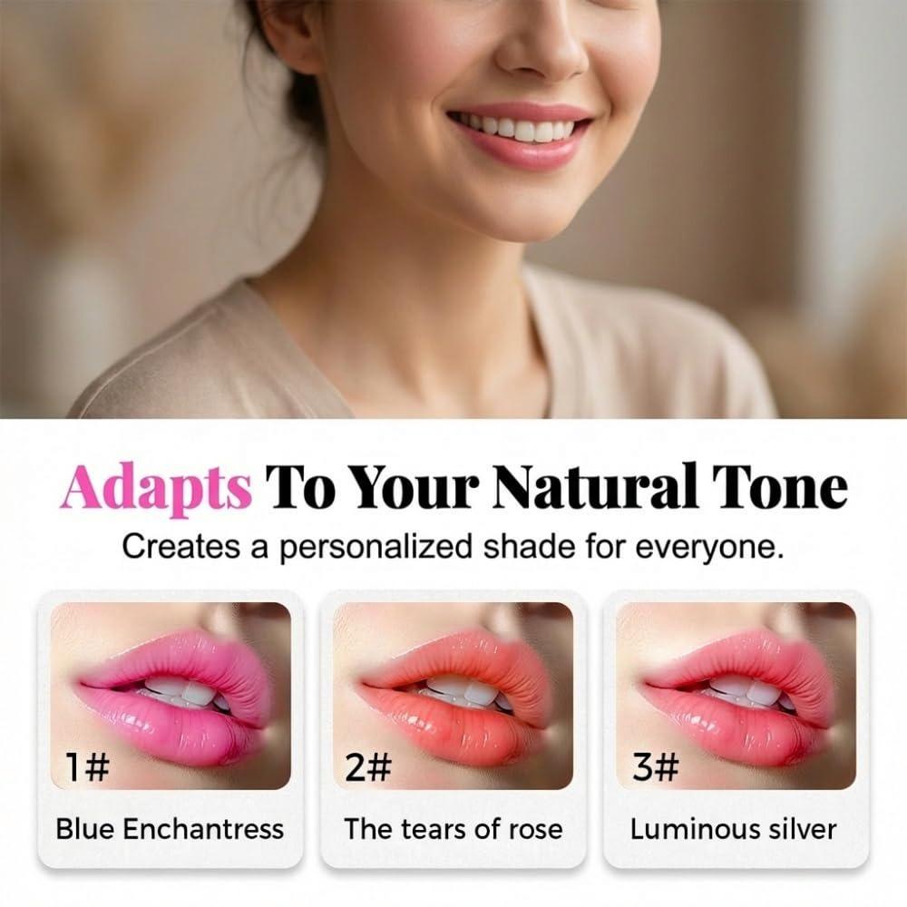 2026 Upgrade Lipstick for Older Women, PH Color Changing Lipstick Skin-Adaptive Lipsticks, Transferproof Clear Lip Sticks (3 pcs)