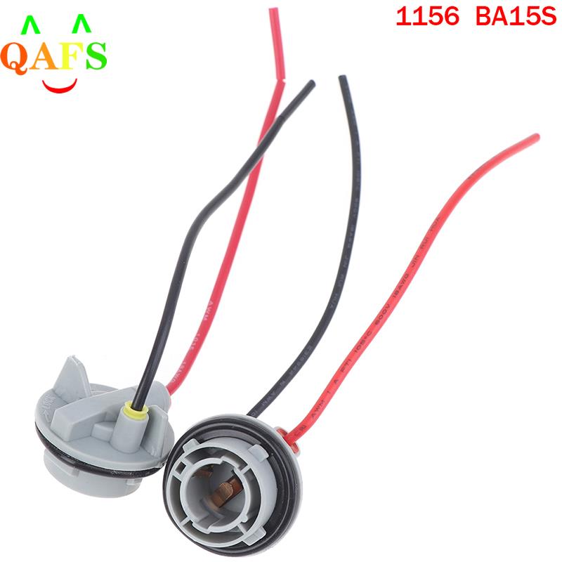 2pcs 1156 1157 Bulb Socket BAY15D Lamp Holder P21/5W  Adapter Base Connector For Brake Light Plastic Car Accessories