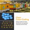 100Pcs ABS Beehive Signs Hole Design Beehive Markers Beekeeping Accessories  Animal Husbandry