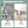 2/30pcs Double-Sided Hooks Self-Adhesive Wall Hook Multi-Purpose Transparent Hooks Waterproof Clothes Towel Hook Storage Tools