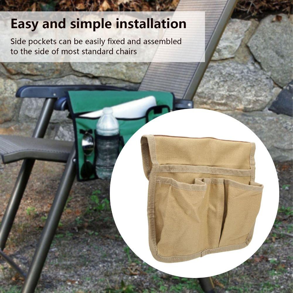 Waterproof Beach Chair Storage Bag Multifunctional Chair Side Storage Bag  Outdoor Activities
