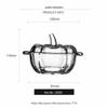 ZISIZ Decorative Pumpkin Bowl with Lid