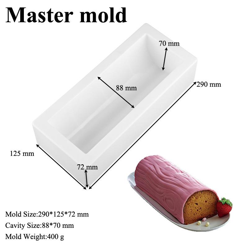 Silicone Mousse Swiss Roll Texture Pad - Tree Bark Lace Fondant Mat for Western Pastry Baking