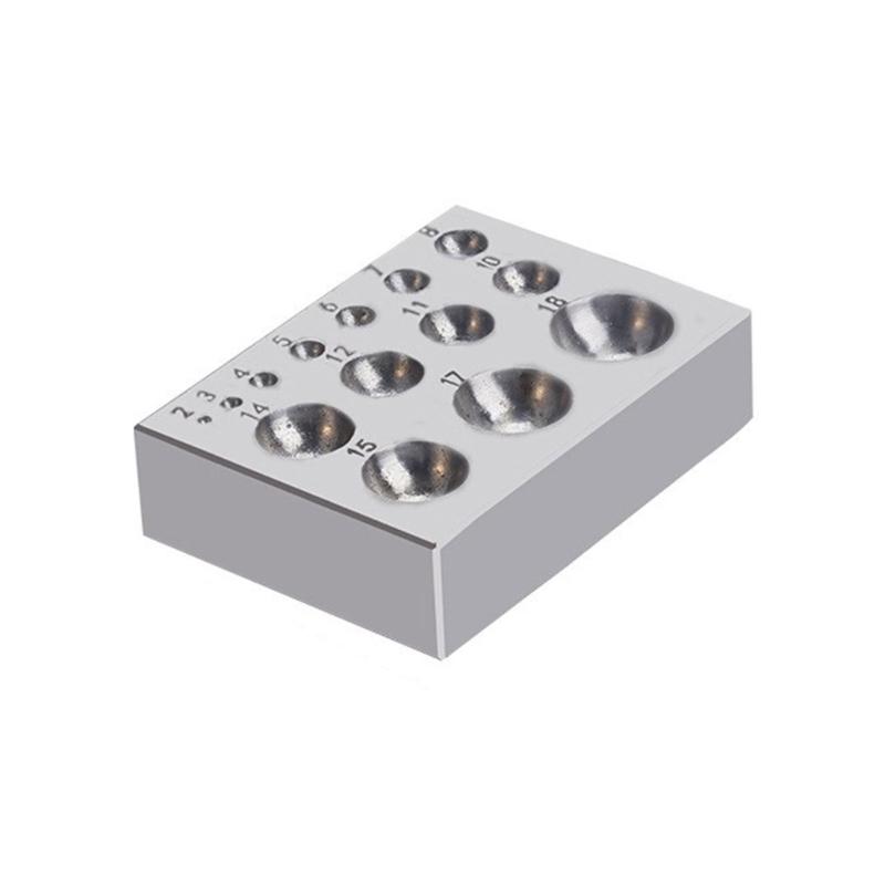 

Steel Dapping Block Jewelry Stamping Tool Steel Benching Block Dapping Block Suitable for Jewelers and Craftmakers