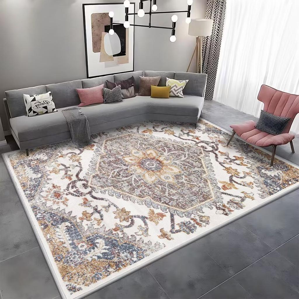 Red Persian Bedroom Carpet Bath mat Carpets for Living Room Decoration Home Boho rugs Washable Area Rug Antiskid Floor Mats