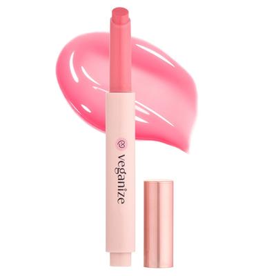 Veganize Collagen Lip Glass Balm, 2 Shiny Pink, 1.8g, 1 Piece