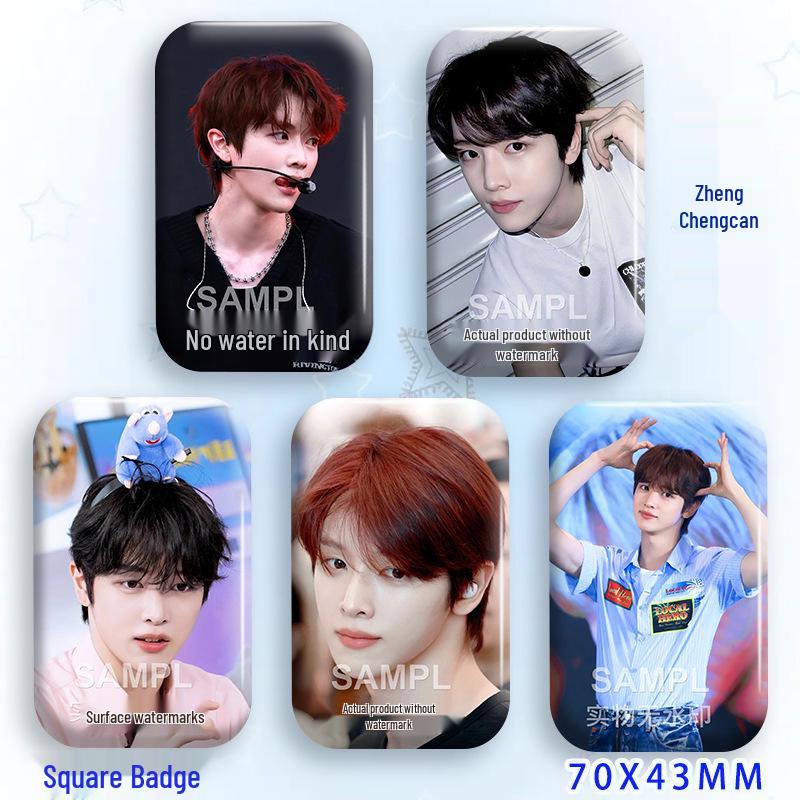 Zheng Chengcan Concert Star Badge & Laser Sticker Pin Brooch