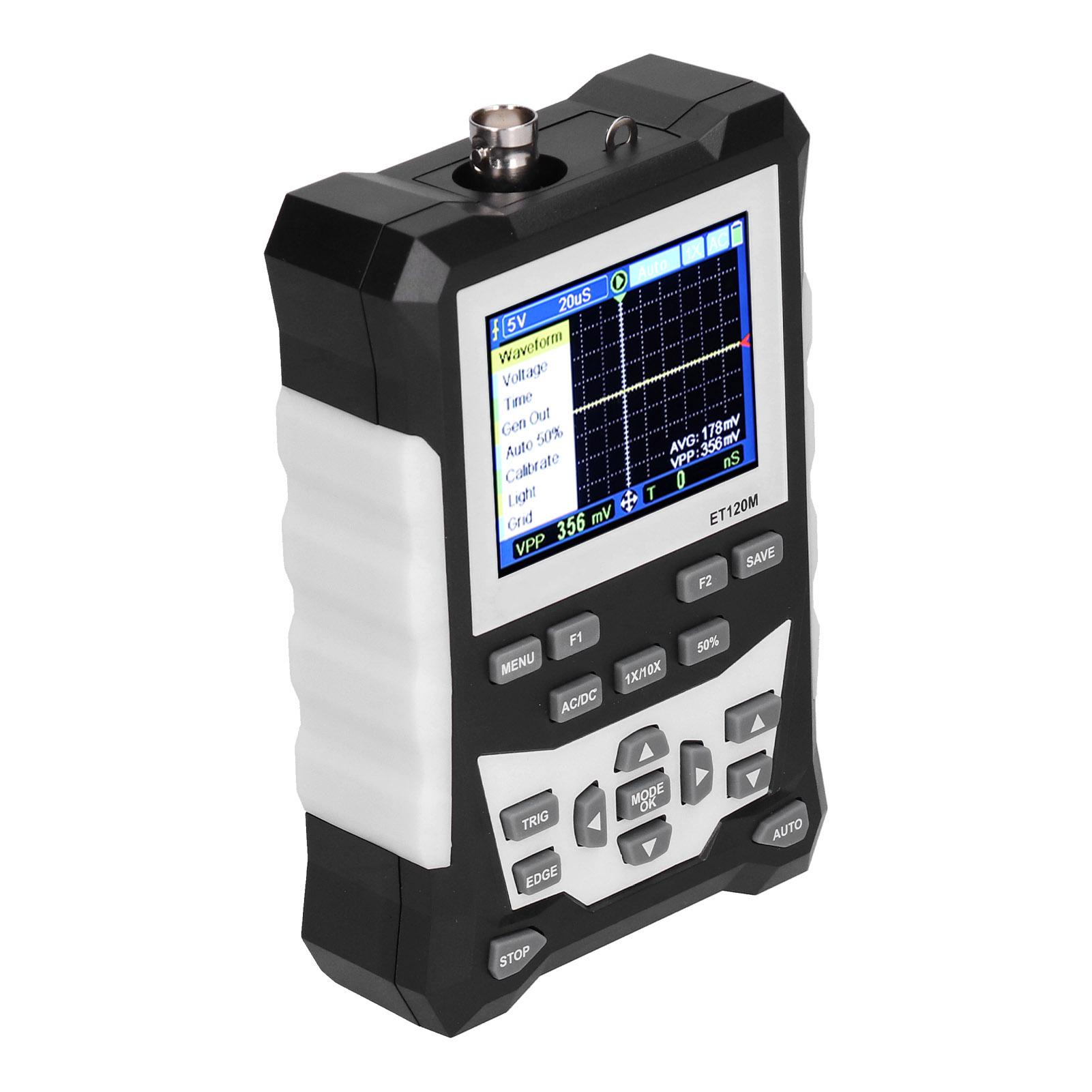 

Портативний ручний осцилограф ET120M, барвистий цифровий імітаційний осцилограф 120 МГц