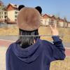 Cozy Panda-Style Faux Mink Fur Hat with Ear Protection and Scarf for Autumn/Winter