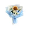 New Cotton Crochet Bouquet Sunflower Rose Woven Knitted Flower DIY Handmade Artificial Handmade Woven Bouquet Mother's Day Gift