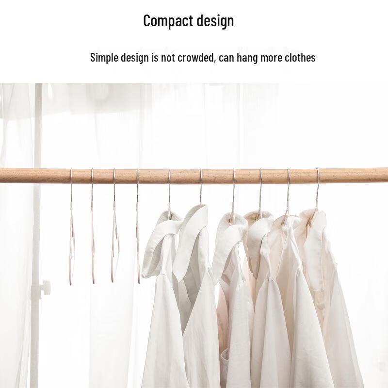 JINGRUIXIANG Non-slip Stainless Steel Clothes Hangers, 20-Pack