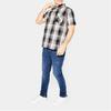 Lee Cooper Men's Checked Shirt Black and White, Size XXL