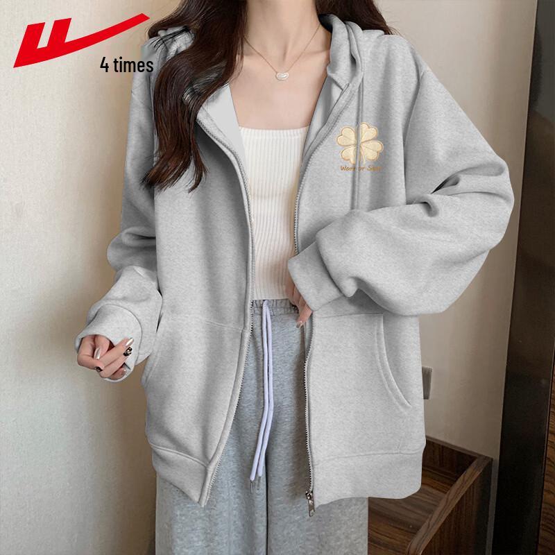 Warrior Women's Casual Loose Hooded Cardigan