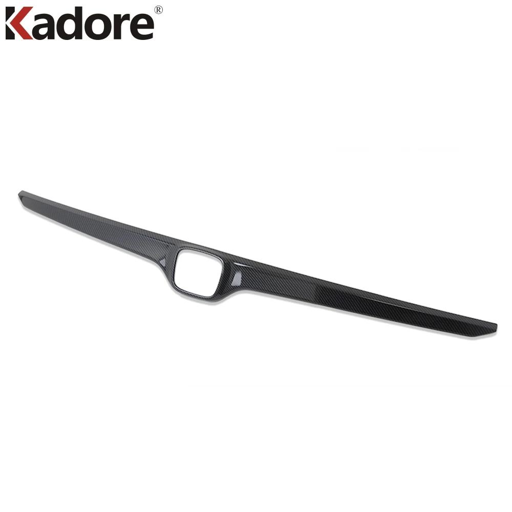 For Honda CRV CR-V 2017-   Carbon Fiber Rear Trunk Lid Cover Trim Tailgate Log Frame Molding Strip Car Accessories
