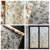 Frosted Window Privacy Film 3D Decorative Glass Vinyl Film Stained Glass Decals Static Cling Window Sticker Non-Adhesive Films