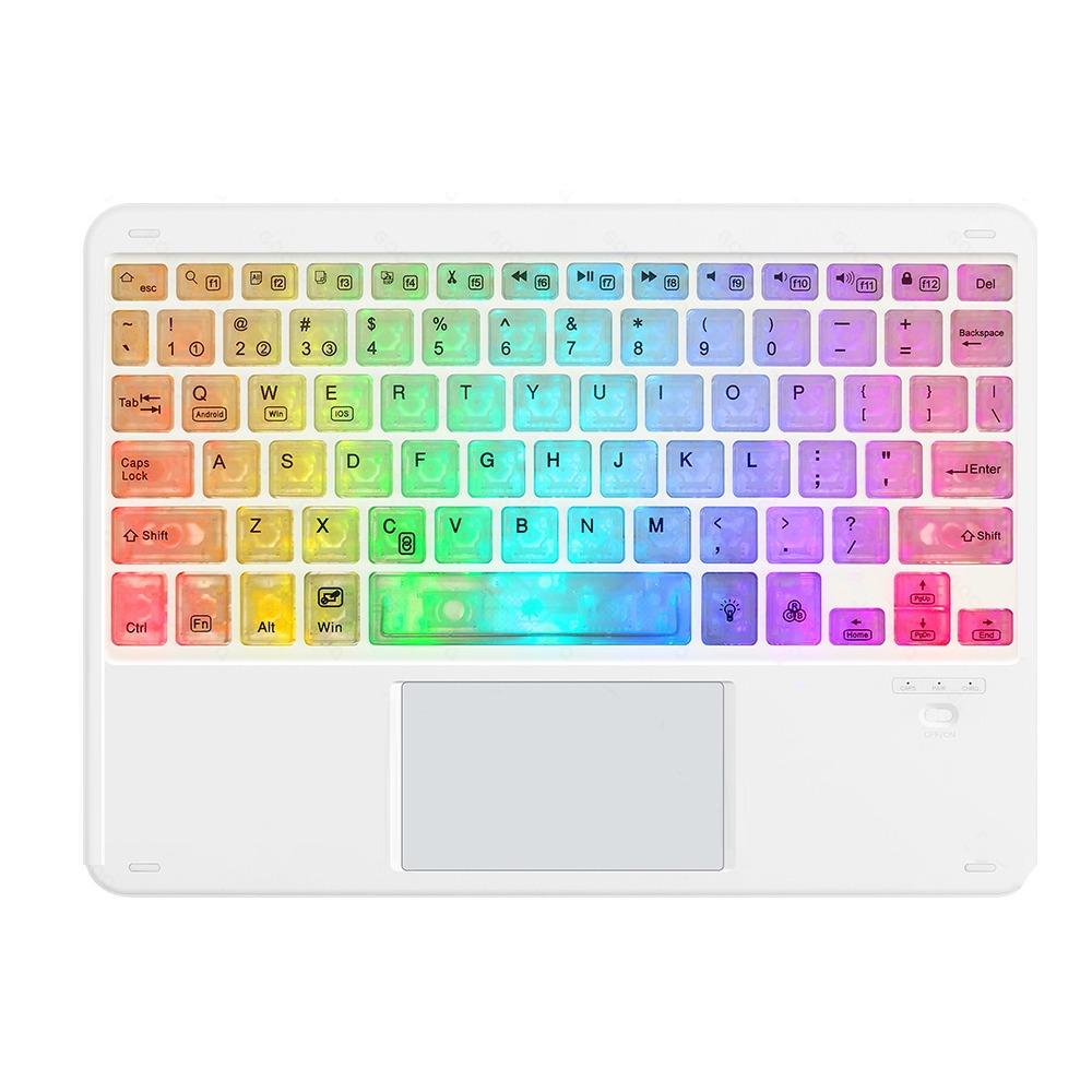 Colorful Luminous Bluetooth Keyboard Backlit Portable Keyboard Wireless Keyboard  Notebook