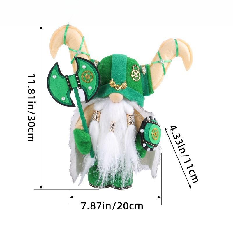 1Pcs Viking Gnome Doll Pirate Rudolf Decoration Figurine Faceless Viking Ornament Family Atmosphere Soft and Cute