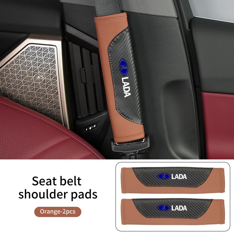 Car Safety Belt Shoulder Protection Cover Seat Belt Padding Pads For Lada Priora Sedan Sport Kalina Granta Vesta Niva Largus Vaz PP28