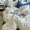 Washed Cotton Four-piece Set, Small Fresh Quilt Cover, Dormitory Bed Sheet Three-piece Set, Bedding