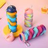 Outdoor Travel Edible Silicon Folding Sports Water Bottle Environmental Protection Without BPA Silicone Cup Foldable Water Cup