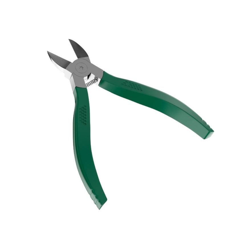 Premium Stainless Steel Reinforced Diagonal Cutting Pliers High Hardness Design Effortlessly Spring Action Cutting Tool 1
