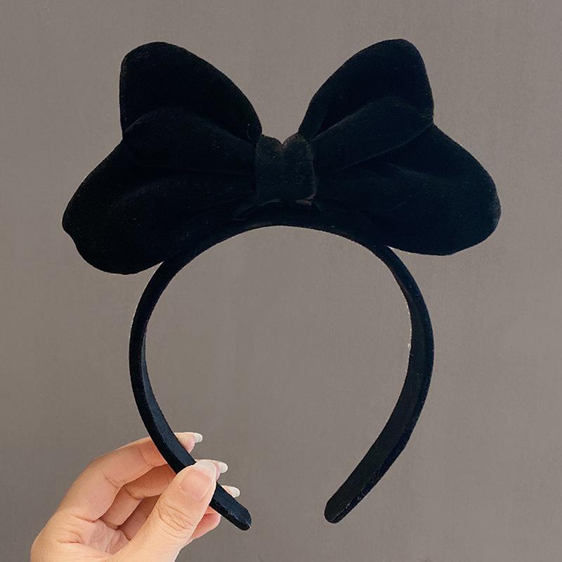 Women Large Bowknot Headband Elegant Velvet Bow Hair Band Girls Hairband Party Cute Hair Hoop Headwear Hair Accessories