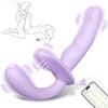 APP Strapless Strap-On G-Spot Dildo Vibrator Realistic Double-Ended Vibrating Butt Plug Anal Sex Toys for Women Lesbians Couples