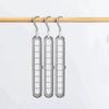 3PCS/1PC  360 Degree Rotation Magic Hanger 9 Hole Household Storage Coathanger Folding Hanger