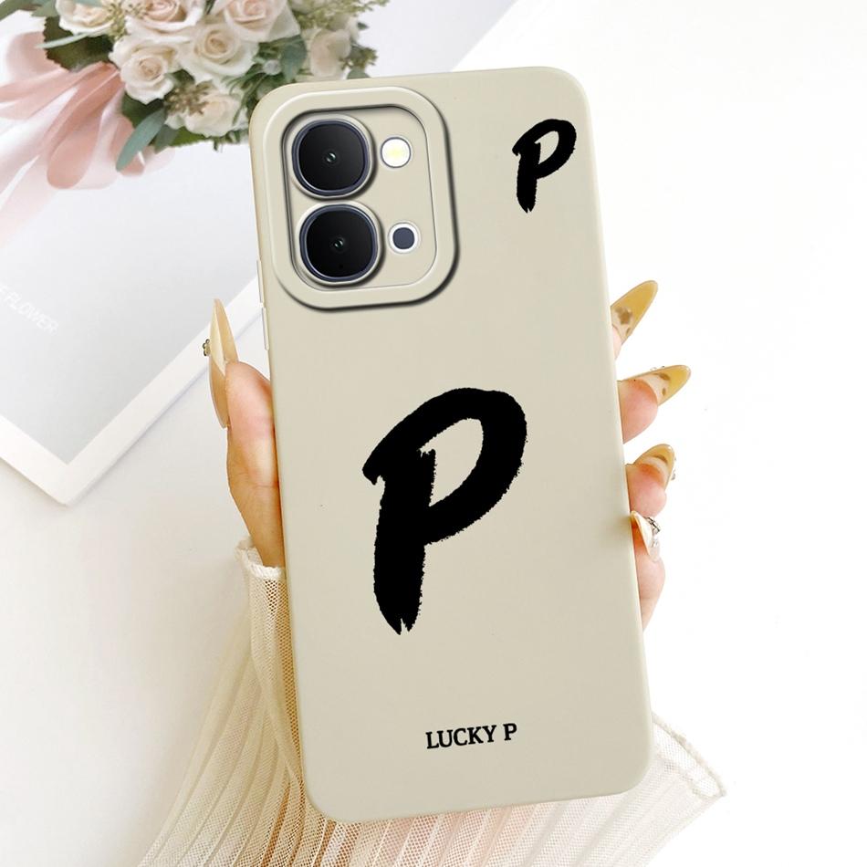 For Vivo Y31d Y51 Pro Y500i Lucky Initial Letter Phone Case For Vivo Y31D Y51Pro Y500i Soft Silicone Shockproof Cases Bumpers