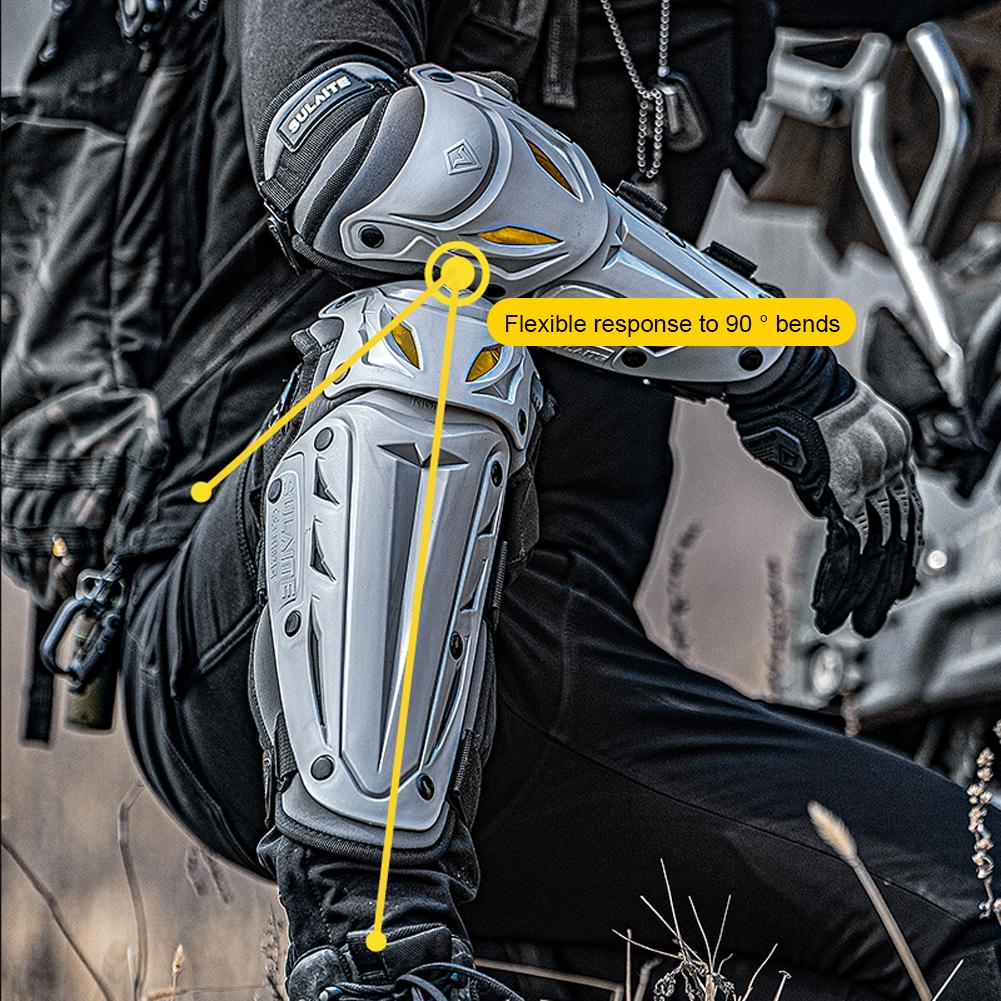 Protector de rodillas transpirable todoterreno para motocicleta, protector de codos para ciclismo y carreras.