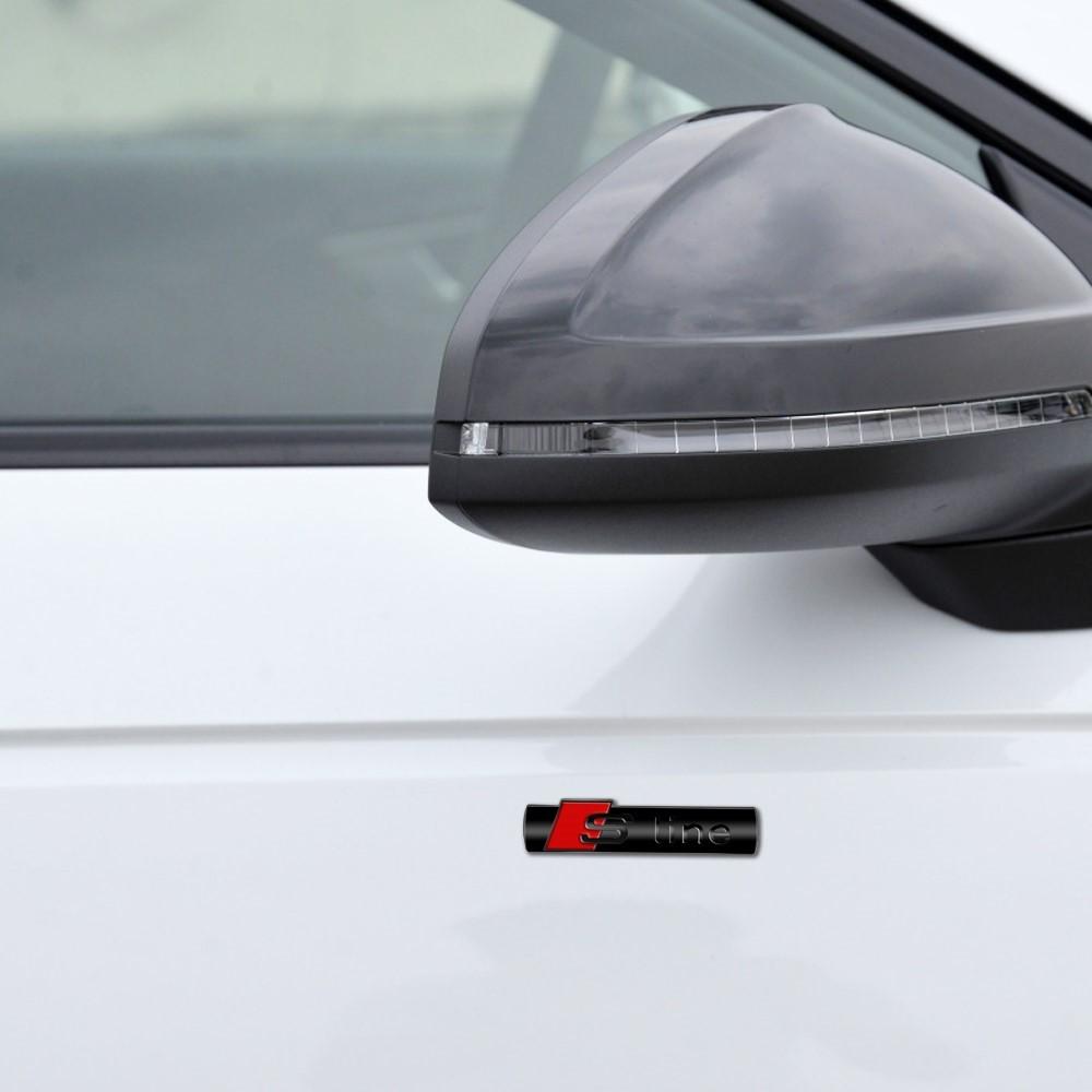 3D SLINE Emblem Car Body Trunk Sticker Auto Decoration Accessories For  qwe12 S Q7 A1 A7 Q3 8L TT Mk2 C5 A5 A3 A4 B8 8P 8V A6 C7