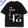 42 Life Universe Everything Camisetas 42 Science Fiction Space Funny Summer Polyester Short Sleeved Graphic T Shirts Unisexs Top